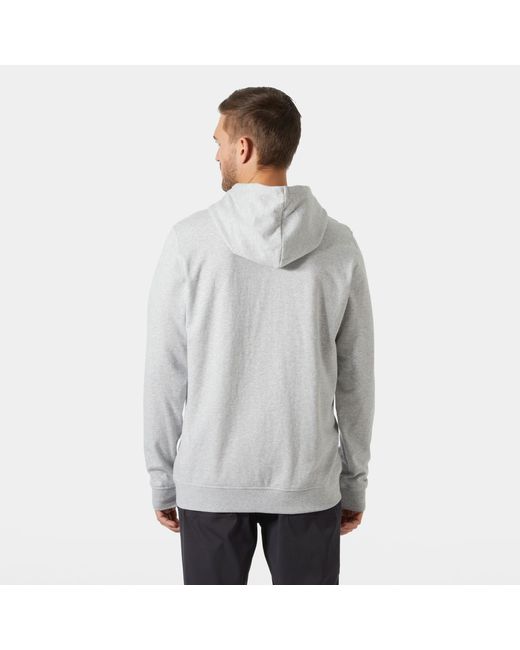 Helly Hansen Gray Nord Graphic Pull Over Hoodie for men