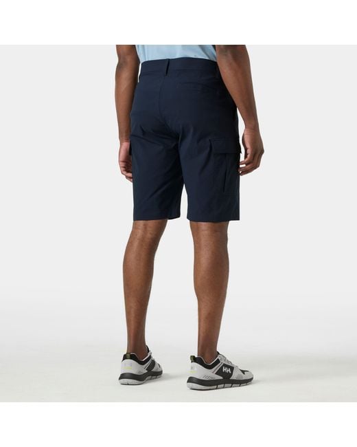 Helly Hansen Blue Quick-Dry Cargo Shorts 11" for men