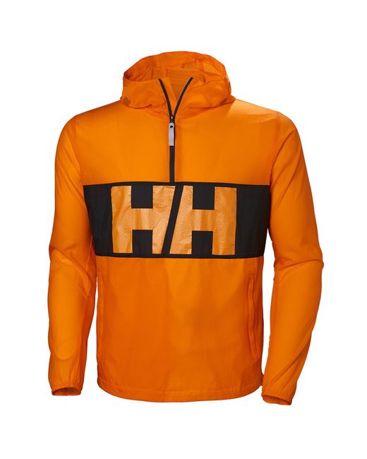 Helly Hansen Active Windbreaker Anorak | Lightweight Rain Jacket Gb Orange for men