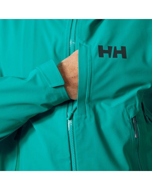 Helly Hansen Blue Verglas Backcountry Ski Shell Jacket for men