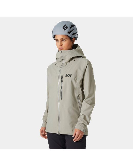 Helly Hansen Gray Verglas Backcountry Ski Shell Jacket Grey