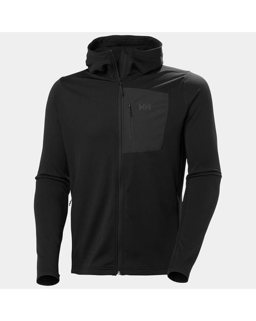 Helly Hansen Black Versalite Hooded Fleece Jacket for men