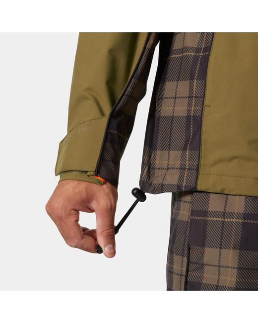 Ullr D Shell Jacket Helly Hansen de color Green