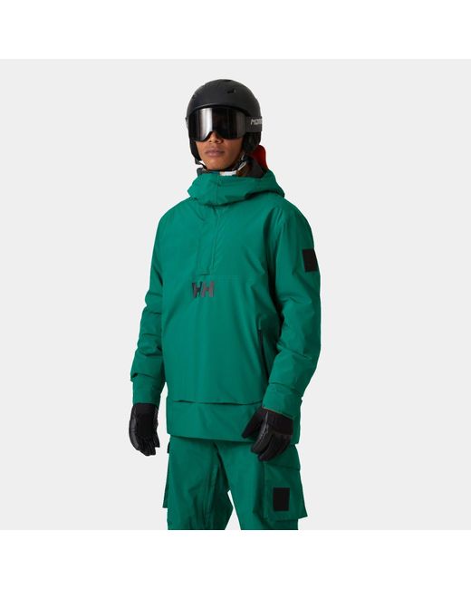Helly Hansen Green Ullr D Insulated Ski Anorak Jacket for men