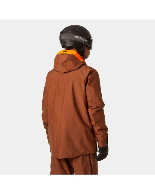 Giacca Da Sci Impermeabile Garibaldi 2.0 Uomo Rosso di Helly Hansen in Brown da Uomo