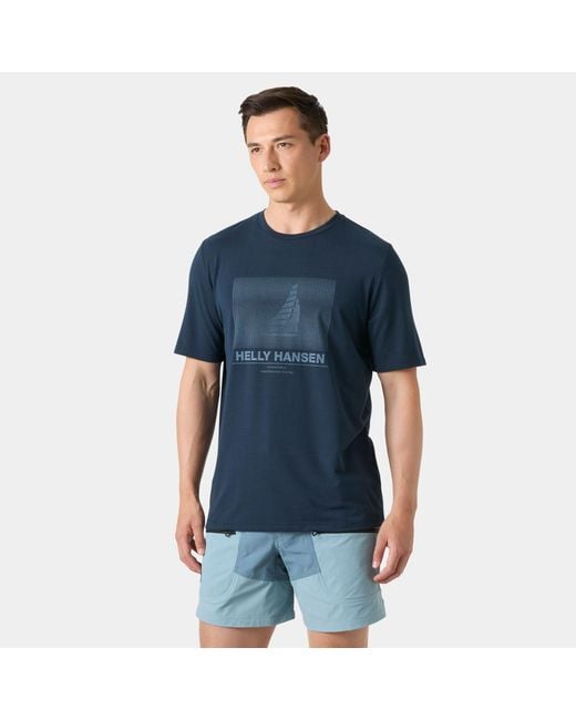 Helly Hansen Blue Hp Race Sailing T-Shirt