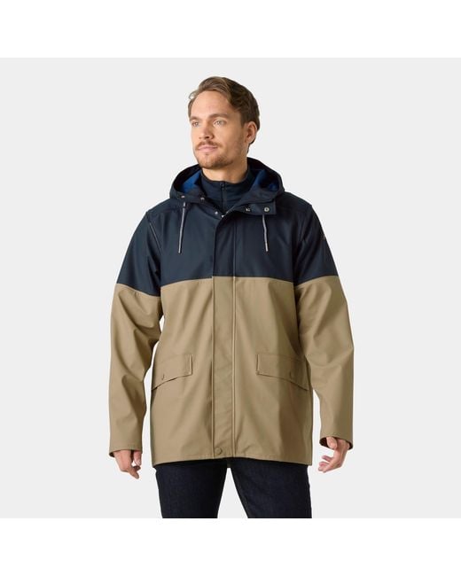 Helly Hansen Blue Moss Block Coat for men