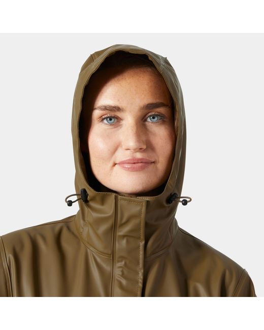 Moss Rain Jacket Mujer Helly Hansen de color Brown