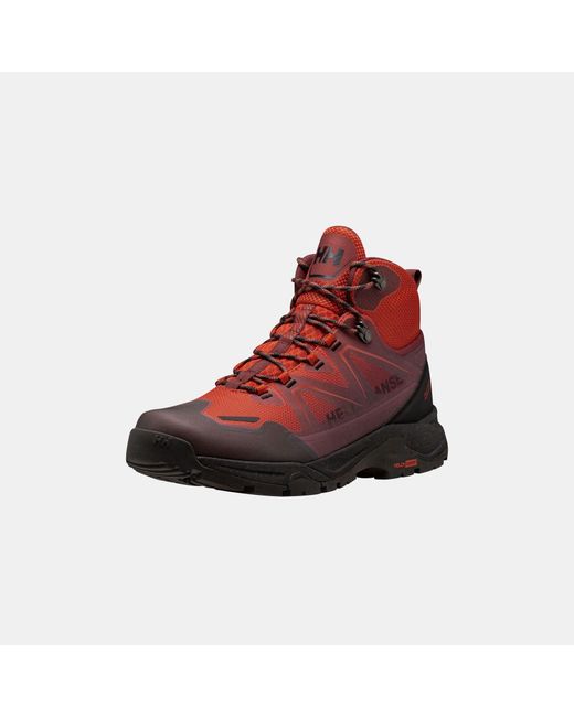 Helly Hansen Red Cascade Mid Low-cut Helly Tech Boots