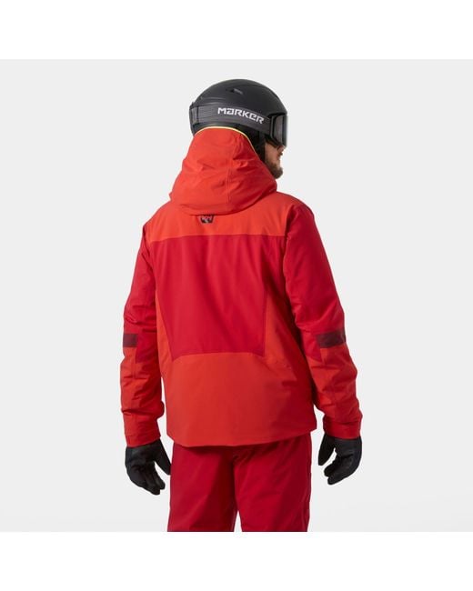 Helly Hansen Red Kvitfjell Race Insulated Ski Jacket for men