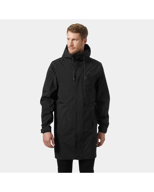 Helly Hansen Black Munich Raincoat for men