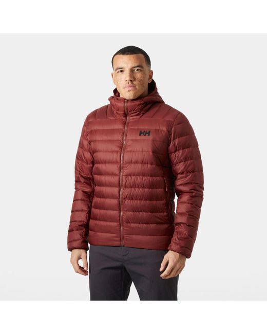 Helly Hansen Red Verglas Hooded Down Jacket 2.0 for men