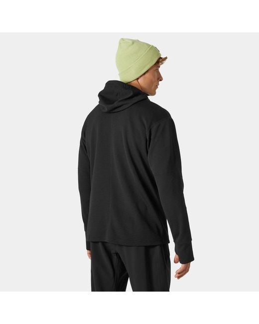 Helly Hansen Black Evolved Air Hooded Midlayer for men