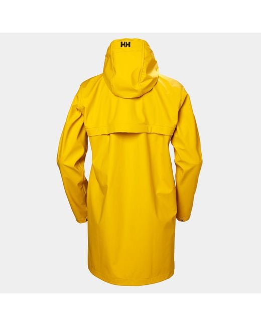 Helly Hansen Yellow Moss Hooded Waterproof Windproof Raincoat