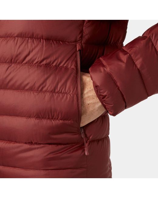 Helly Hansen Red Verglas Hooded Down Jacket 2.0 for men