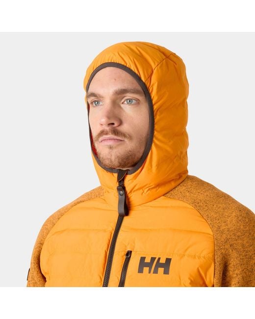 Helly Hansen Orange Skagen Hybrid Knit Insulator for men
