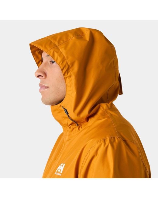Helly Hansen Orange Seven J Outdoor Rain Jacket for men