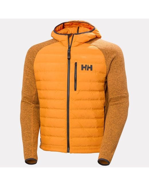 Helly Hansen Orange Skagen Hybrid Knit Insulator for men