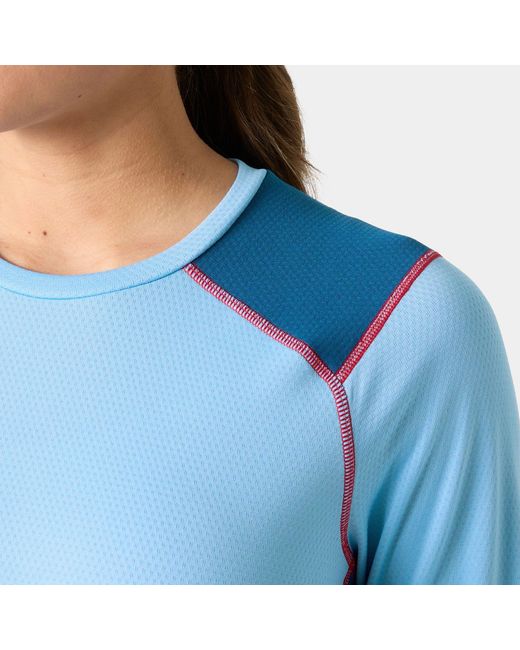 Helly Hansen Blue Lifa Active Crew Lightweight Base Layer