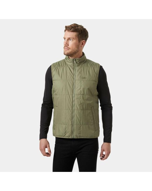 Men's vika light insulated vest Helly Hansen de hombre de color Green
