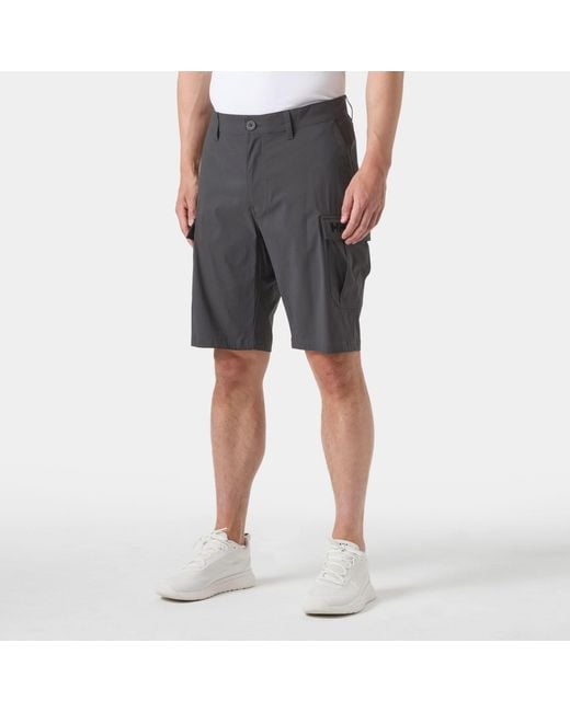 Helly Hansen Gray Hh Quick Dry Cargo Shorts 11" for men