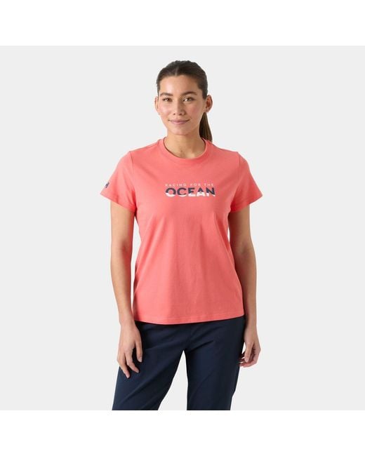 Helly Hansen Red The Ocean Race T-Shirt