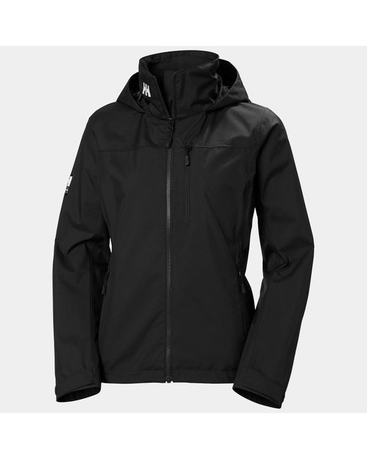 Helly Hansen Black Crew Hooded Jacket 2.0