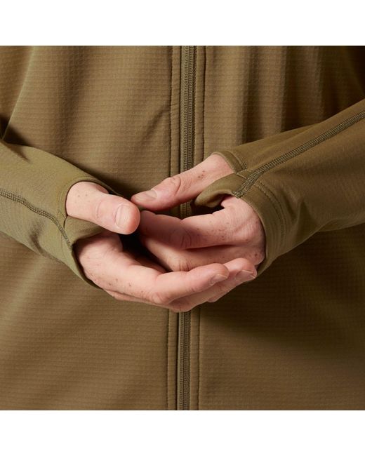 Helly Hansen Green Versalite Hooded Fleece Jacket for men