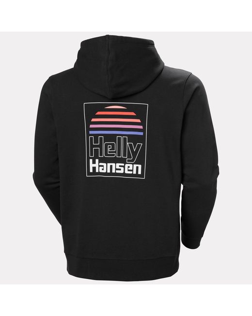 Helly Hansen Black Core Graphic Hoodie for men