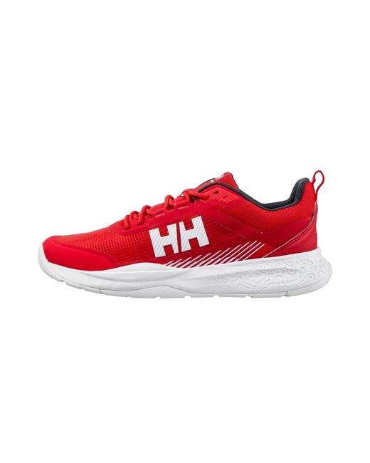 Helly Hansen Red Crew Low Sailing Shoes for men