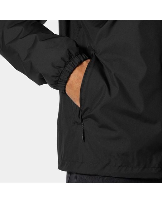 Helly Hansen Black Vancouver Insulated Rain Jacket for men