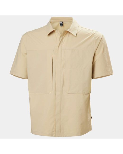Awe Short Sleeve Softshell Overshirt Hombre Helly Hansen de hombre de color Natural