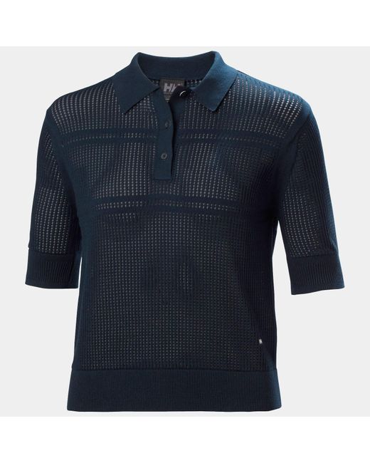 Helly Hansen Blue Salt Knit Polo