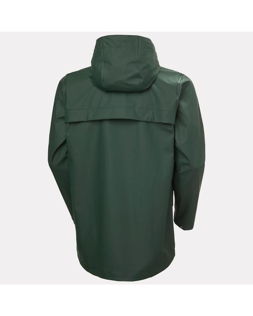 Helly Hansen Green Moss Windproof Rain Coat for men