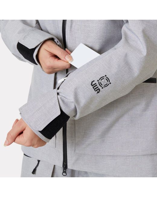 Helly Hansen Gray Powderqueen 3.0 Durable Ski Jacket