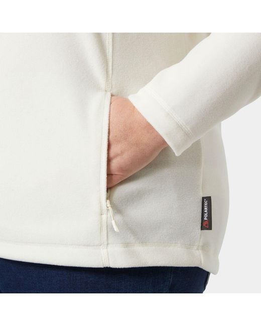 Helly Hansen White Daybreaker Fleece Jacket Plus