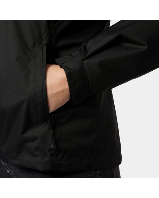 Helly Hansen Black Crew Hooded Pile Jacket