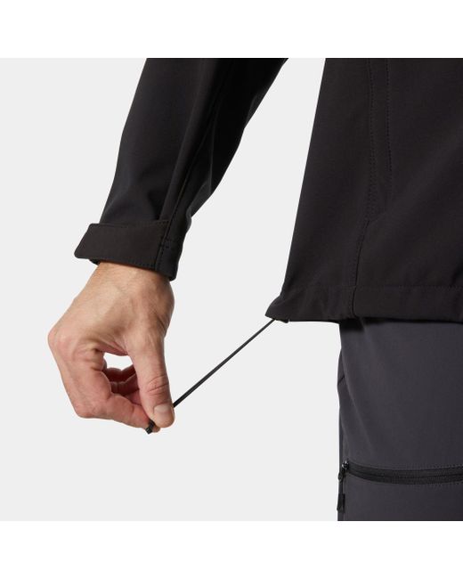 Helly Hansen Men's Paramount Athletic Cut Softshell Jacket Black for men