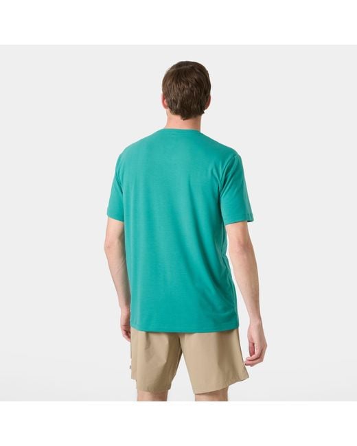 Helly Hansen Green Skog Recycled Graphic T-Shirt for men