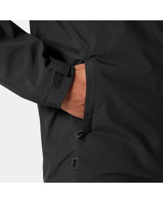Helly Hansen Black Hp Racing Hooded Jacket 2.0 for men