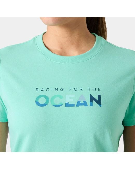 Helly Hansen Green The Ocean Race T-Shirt