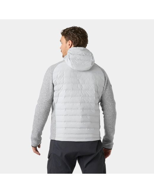 Helly Hansen Gray Skagen Hybrid Knit Insulator for men
