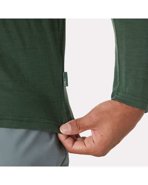 Helly Hansen Green Hh Durawool Crew Long Sleeve for men