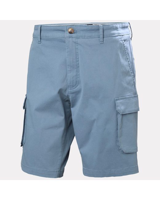 Helly Hansen Blue Bryggen Cargo Shorts for men
