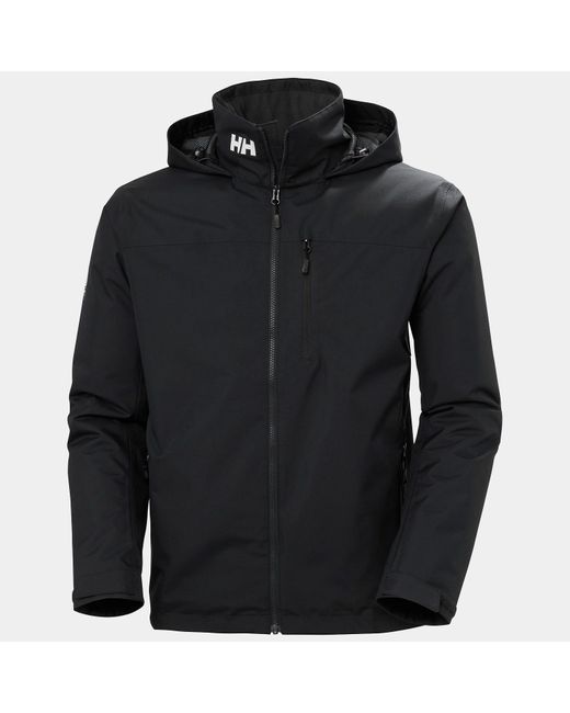 Helly Hansen Black Crew Hooded Midlayer Jacket 2.0 for men
