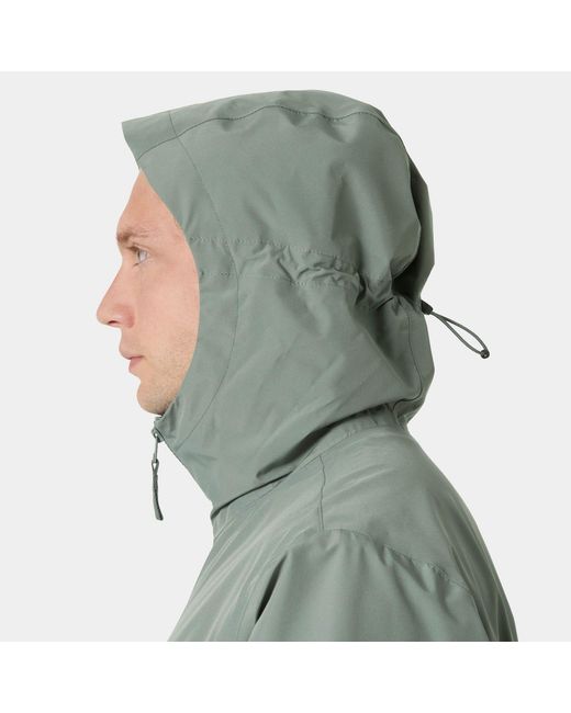 Helly Hansen Green Core Graphic Rain Jacket for men