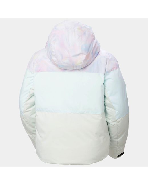 Helly Hansen White Nora Short Puffy Ski Jacket