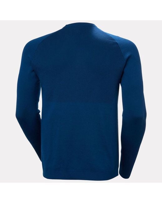 Helly Hansen Blue Lifa Merino Knitevo Crew for men