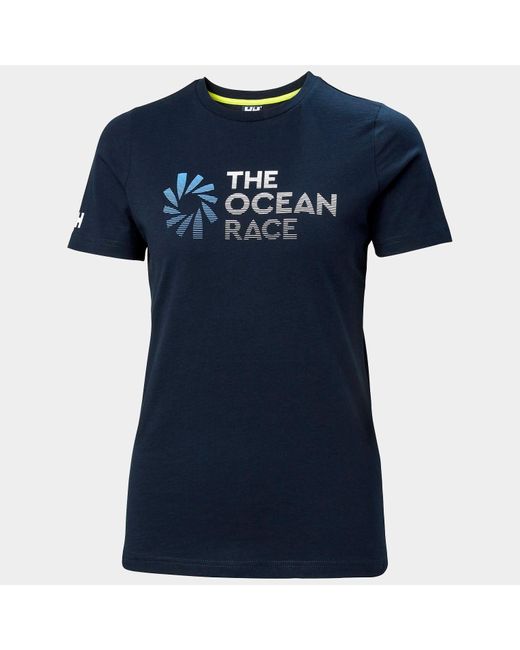 T-Shirt Pour Femme The Ocean Race Bleu Marine Helly Hansen en coloris Blue
