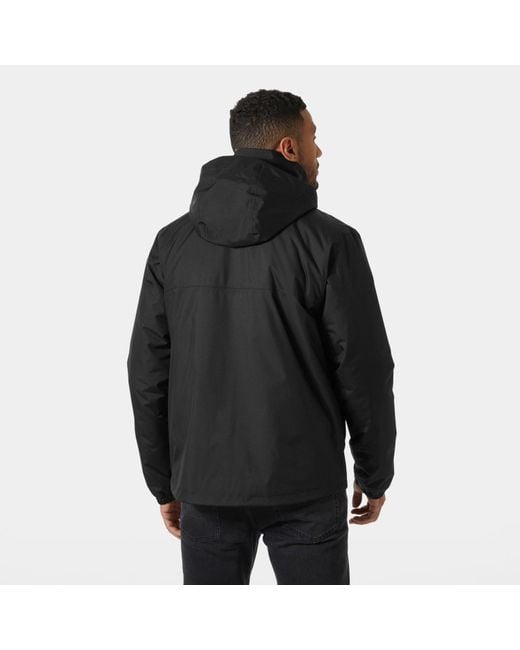 Helly Hansen Black Vancouver Insulated Rain Jacket for men